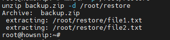 Linux Commands Howsnip