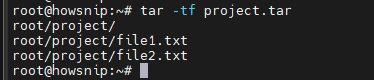 Linux Commands Howsnip