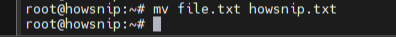 Linux Commands Howsnip