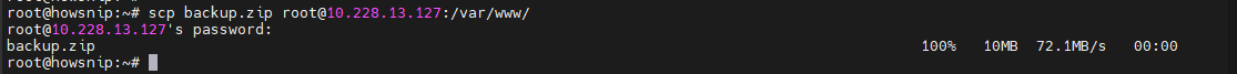 Linux Commands Howsnip