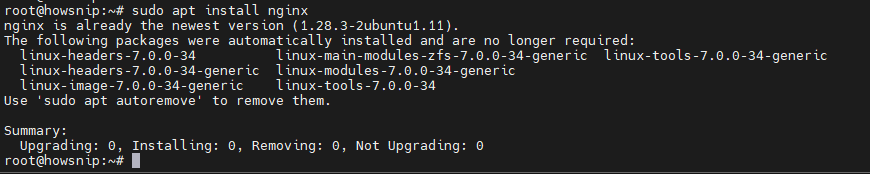 Linux Commands Howsnip