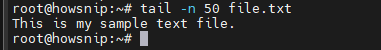 Linux Commands Howsnip