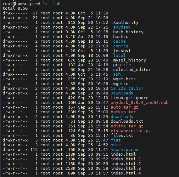 Linux Commands Howsnip