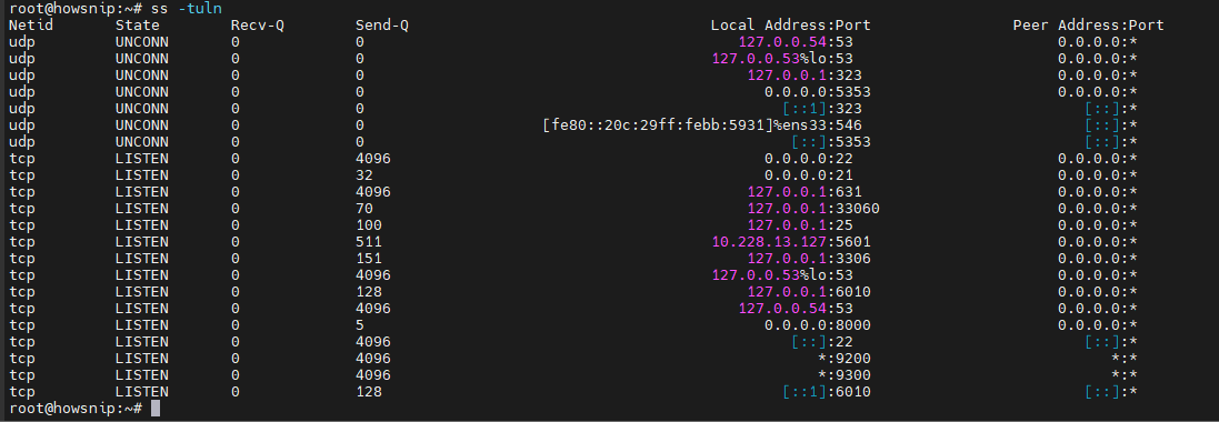 Linux Commands Howsnip