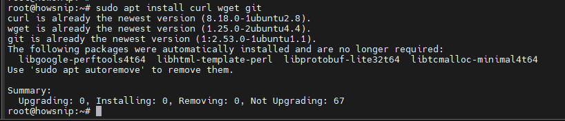 APT Command Linux Howsnip