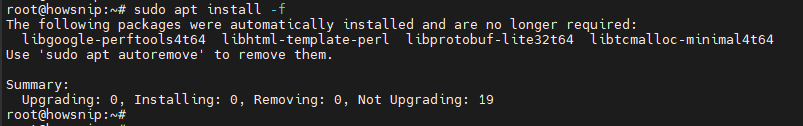 APT Command Linux Howsnip