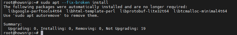 APT Command Linux Howsnip