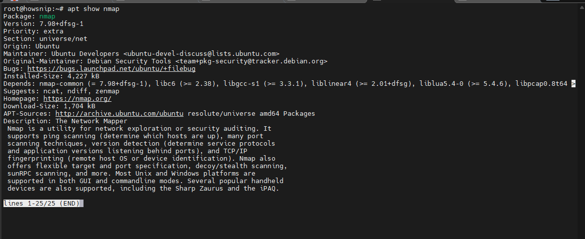 APT Command Linux Howsnip