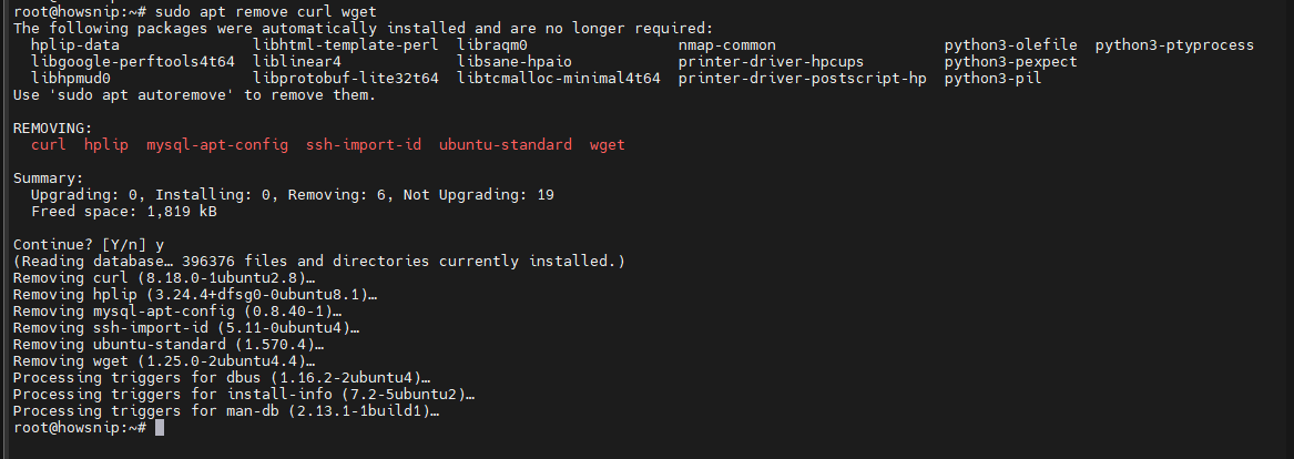 APT Command Linux Howsnip