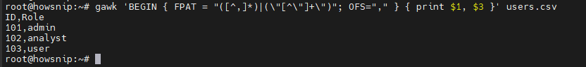 Awk Command
