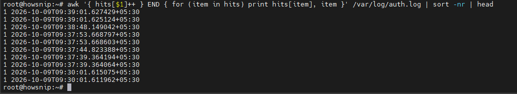 Awk Command