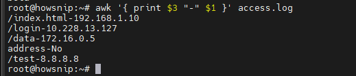 Awk Command