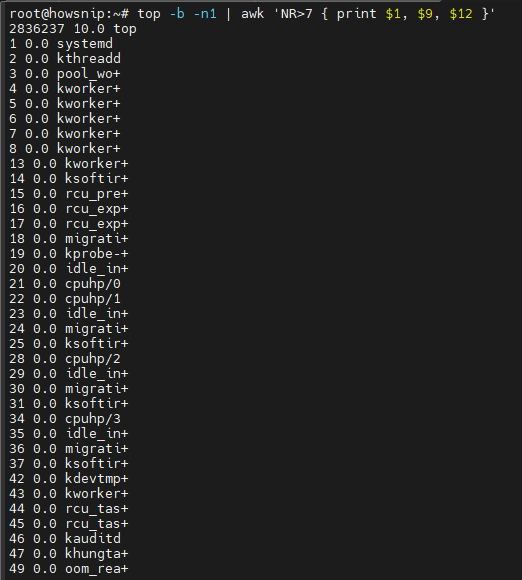 Awk Command