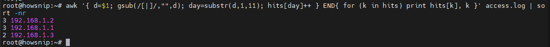 Awk Command