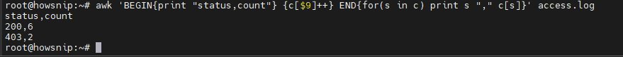 Awk Command