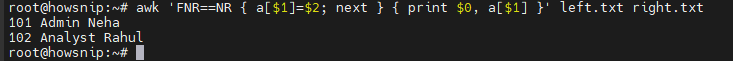 Awk Command