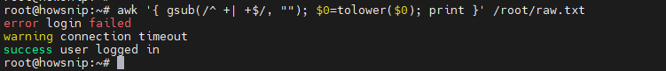 Awk Command