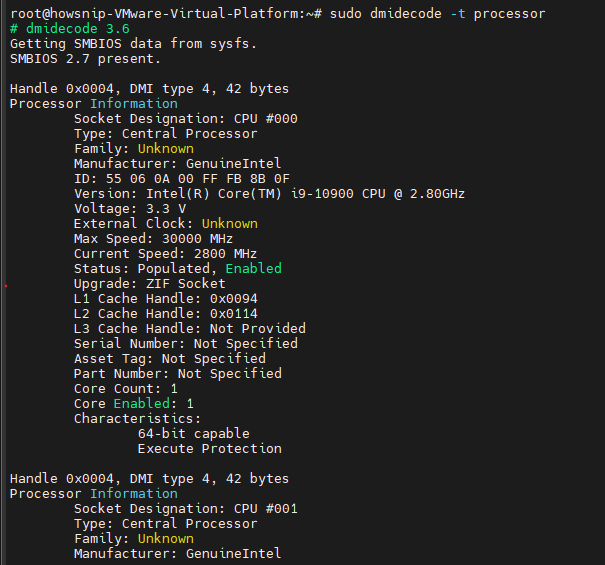 Collect system hardware linux