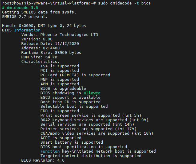 Collect system hardware linux