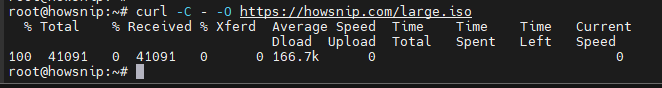 Curl Command Howsnip