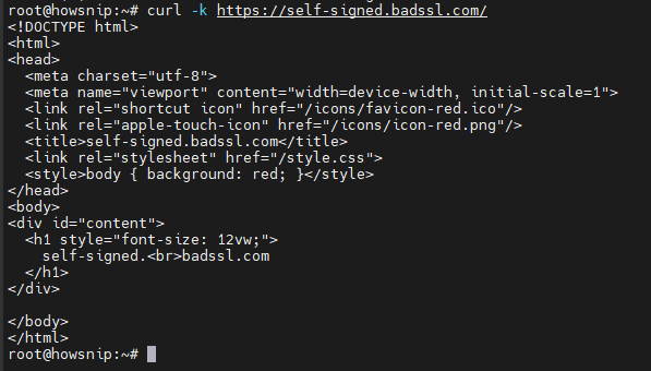 Curl Command Howsnip
