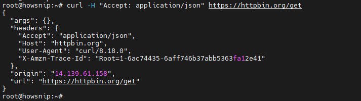 Curl Command Howsnip