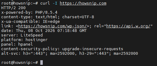 Curl Command Howsnip