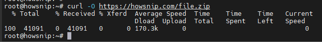 Curl Command Howsnip