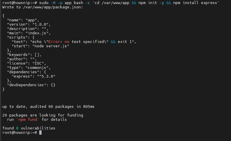 Deploy Nodejs Howsnip