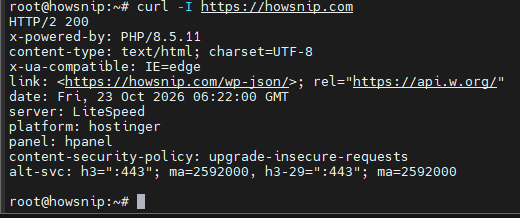 Deploy Nodejs Howsnip