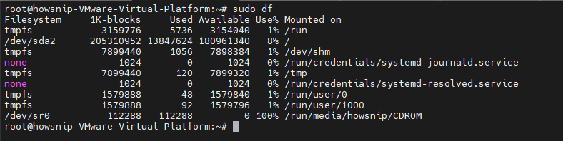 Df Command Howsnip