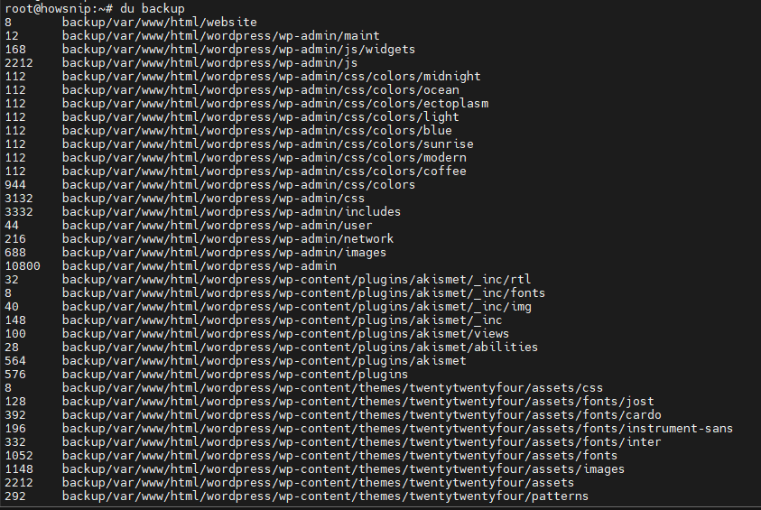 Df command Howsnip