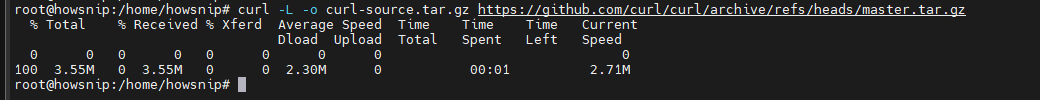 Download Curl Howsnip