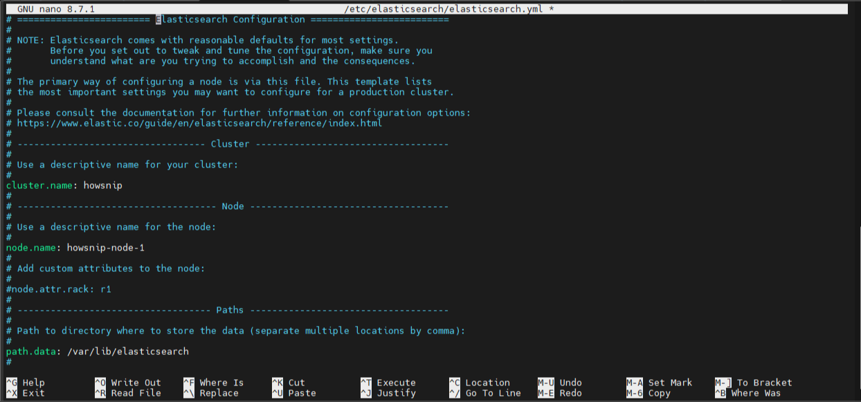 Elasticsearch Howsnip