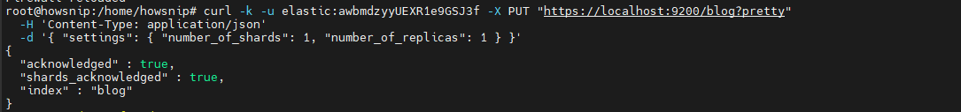 Elasticsearch Howsnip