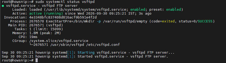 FTP Server Howsnip
