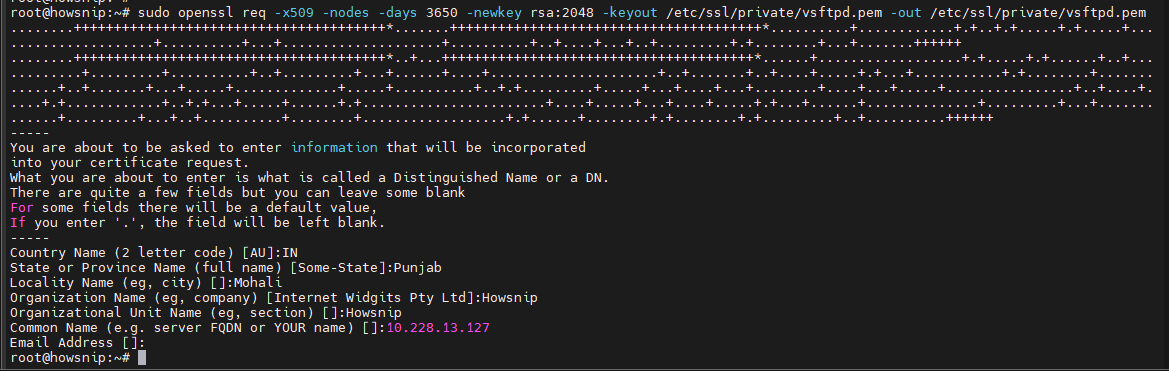 FTP Server Howsnip