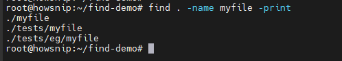 Find Command Howsnip