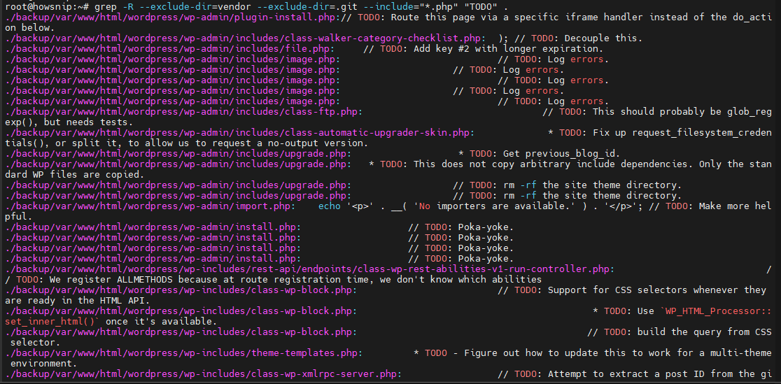 Grep Command Howsnip