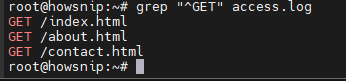 Grep Command Howsnip
