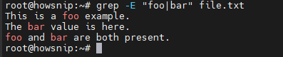 Grep Command Howsnip
