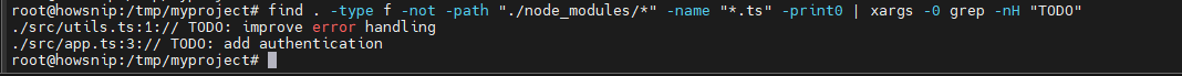 Grep Command Howsnip