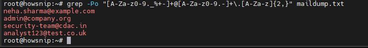 Grep Command Howsnip