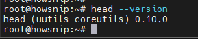 Head Command Howsnip