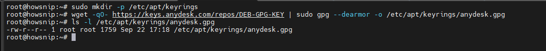 Install AnyDesk Linux Howsnip