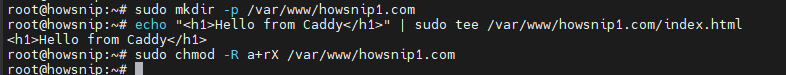 Install Caddy Howsnip