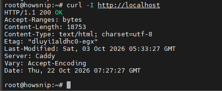 Install Caddy Howsnip