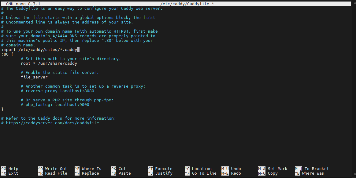 Install Caddy Howsnip