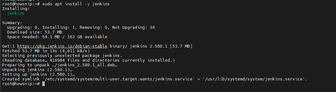 Install Jenkins Howsnip
