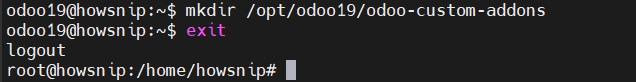 Install ODOO Howsnip